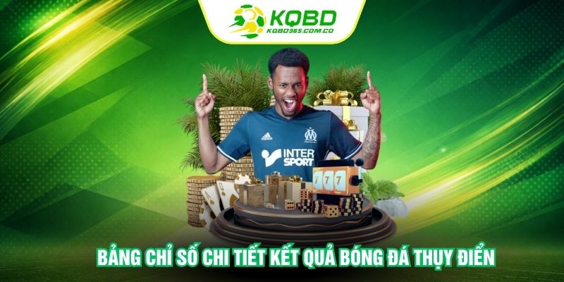 Bảng chỉ số chi tiết kết quả bóng đá Thụy Điển