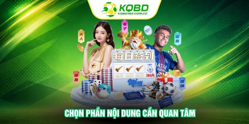 Chọn phần nội dung cần quan tâm